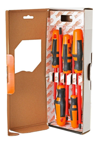 Destornilladores Aislados Bahco 1000v 800iec/5 Juego 5 Pzas