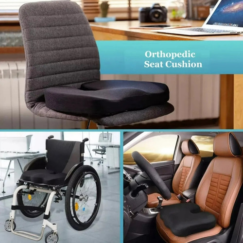 Cojín Asiento Lumbar Ergonomico Coxis Ortopédico Silla