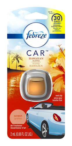 Aromatizante De Autos Febreze Car Hawaiian 30 Días Aprox.