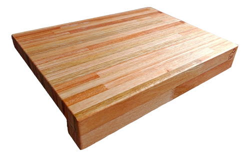 Tabla De Picar 40x30 Con Tope Para Mesada Madera Eucaliptus 40x30cm Marrón