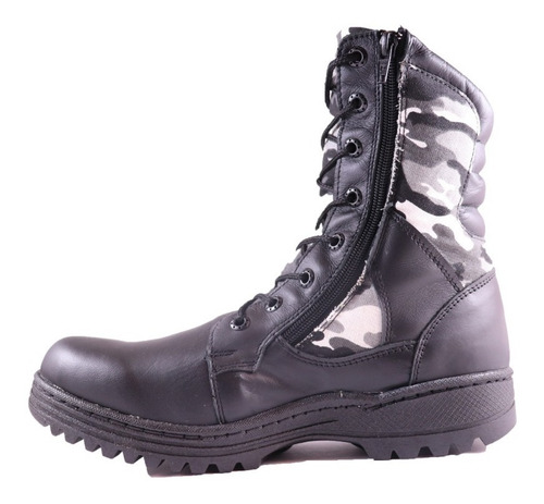 Imagen 2 de 3 de Botas Tacticas De Piel Económicas Cocidas Policía Seguridad Privada Uniforme Resistentes Soldado Airsoft Paintball