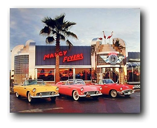 Decoración De Pared Ford Thunderbirds Vintage Car Art ...