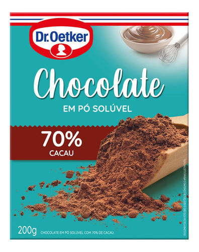 Chocolate em Pó 70% Cacau Dr. Oetker 200g