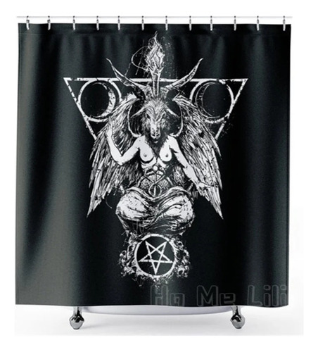Satanás Lucifer Baño Decoración Con Ganchos Goth Art