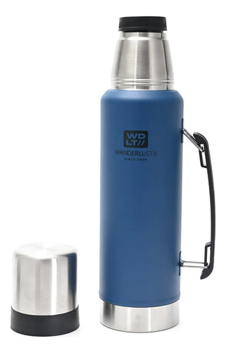 Termo Matero Color Azul Wanderlust 1.3 Litros Acero Inox