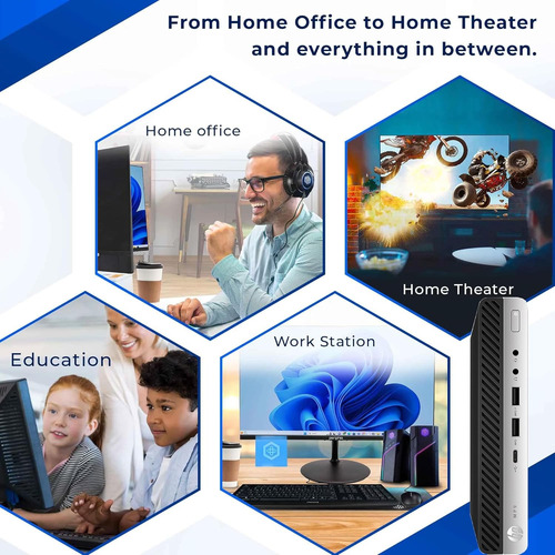 Hp Prodesk 400 G4 Mini Pc Intel Core I5-8500t 8gb 256gb Ssd (Reacondicionado)