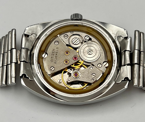 Reloj Citizen Valiant Calendario Años 70 A Cuerda#012 Plateada Claro Gris Oscuro (Usado)