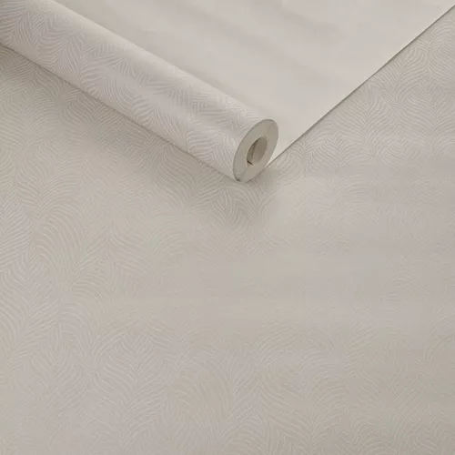 Papel de parede texturizado com estampa xadrez nas cores off white, bege e  champanhe