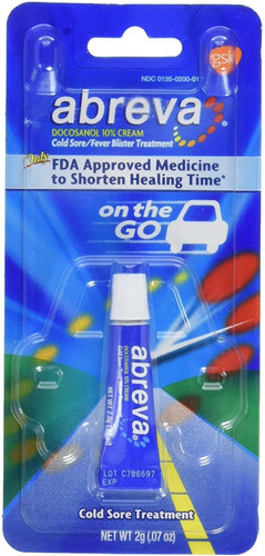 Imagem 1 de 1 de Abreva - Docosanol 10% - Trata Herpes / Bolhas - Tubo 2 Gr