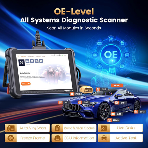 Thinkcar Thinkscan 689 Obd2 Scanner, Bidirectional Scan T...