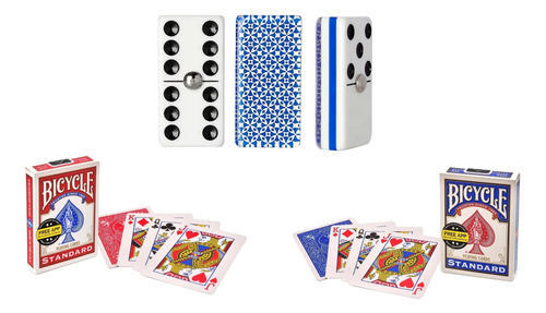 Domino Profesional Rombos Azul / Baraja Bicycle Poker Ar