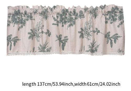 Cortina Cortina Decorativa Bolsillo De Varilla 54 X Pájaro