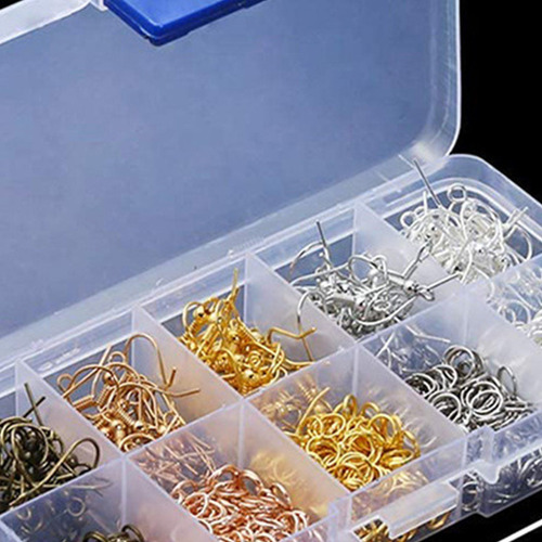 Kit De Suministros Para Aretes De 1128 Piezas Con Ganchos Pa