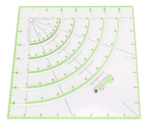 Regla Acrílica Multifuncional Para Acolchados De 8 Pulgadas,