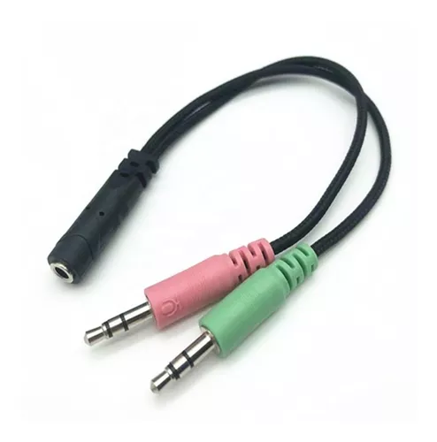 Cable Adaptador Mini Plug Para Auriculares Ps4 Pc Jack 3.5 Auricular Para  Ps4 Color Negro
