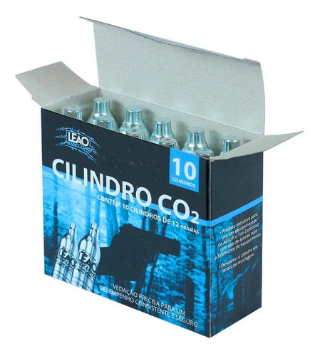 Imagem 5 de 5 de Cilindro Pistola Co2 Barato Airsoft 12g Kit Com 10 Unidades