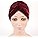 Belleza Yfjh Pleated Stretch Ruffle Velvet Chemo Turbant Hat
