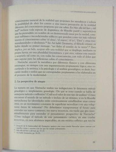 Perspectivismo Y Genealogía. Un Ensayo Sobre Nietzsche (Usado)