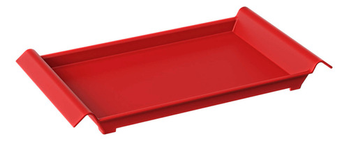 Bandeja Para Servir Polipropileno Pequena Cozy Coza - Brinox Cor Vermelho 10704/0465