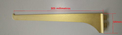 Pie De Amigo Para Cremallera Aluminio Dorado (Usado)