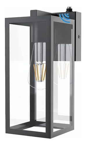 Imagen 1 de 6 de Lámpara Farol De Pared Moderno Con Fotocelda Modelo Dórico