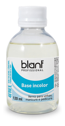 Base Incolor Para Unhas Profissional 120ml Blant Rende Muito