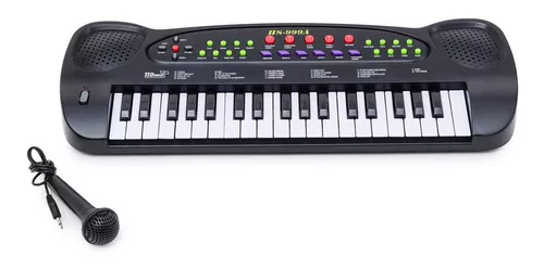 Teclado Piano Com Microfone Infantil Forte Infantil Original