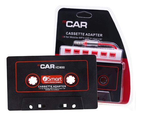 Audio Aux Auto Coche Estéreo Cinta Cassette Adaptador Para I