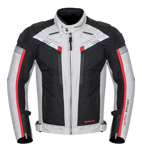 Chaqueta De Moto De Malla Impermeable A La Lluvia Blanca [u]