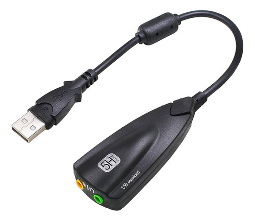 Adaptador Tarjeta De Sonido Usb 2 Auxiliar 3.5mm Micro Audif