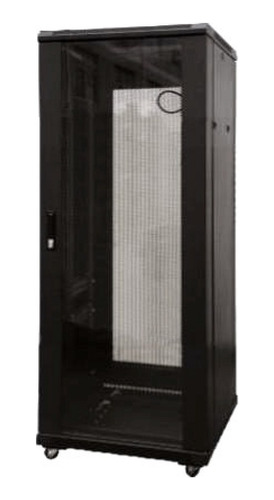 Rack -vf- 27u De Piso 600x1000 Negro Puerta Hiperventilada