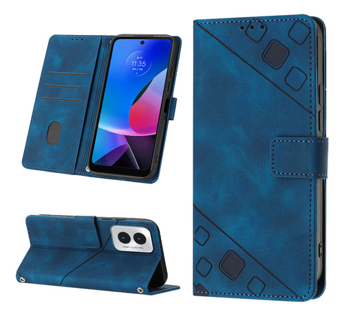 Funda Tipo Cartera Con Tapa Para Moto G Play 4g 2024