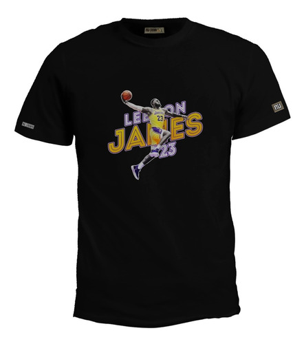 Camiseta Lebron James 23 Lakers Basket Basketball Hombre Bto