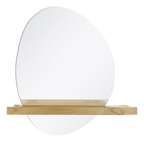 Espelho Funcional Shelf Pinus 66x52cm Orgânico G
