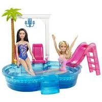 Piscina De Barbie Con 2 Barbies 100% Original