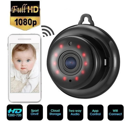 Mini Micro Cámara Monitorización Seguridad Hd Wireless