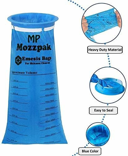 Imagen 3 de 8 de Mp Mozzpak Bolsas Para Vómitos - Paquete De 24 - Bolsas Par