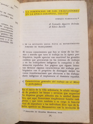 La Clase Obrera En La Historia De México De La Colonia (Usado)