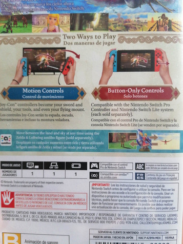 The Legend Of Zelda Skyward Sword Switch (Usado)