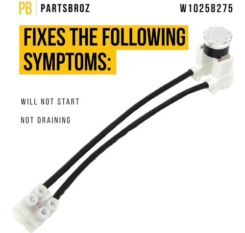 Lifetime W10258275 Fusible Térmico Bimetal Por Partsbroz - W