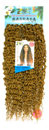 Cabelo Bio Orgânico Cacheado P/ Mega Hair 80cm 300gr Barbara Cor Mel Cor 27