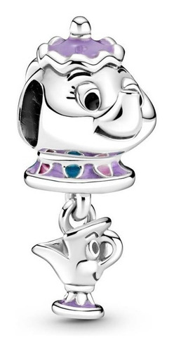 Charm Pandora Sra. Potts Chip Bella Bestia Disney Ale S925