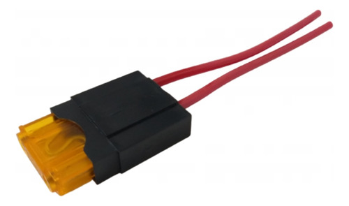 Porta Fusível Maxi Fio 4mm + 2 Fusíveis Lâmina Max 40 Ampere