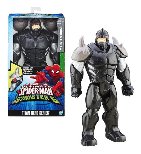 Rhino Figura Ultimate Spiderman Sinister 6 Titan Hero 29 Cm