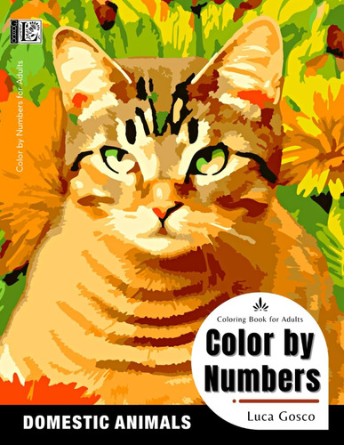 Libro: Color By Numbers For Adults - Domestic Animals: Adult