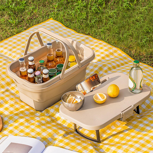 Cesta De Picnic Plegable Con Asa Cesta De Picnic Plegable Ce