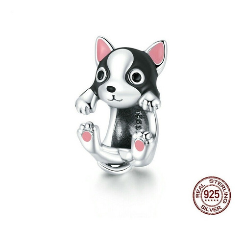 Charm De Plata Para Pandora Pequeño Cachorro Perrito 983