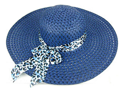 Sombrero De Paja Elegante Para Mujer, De Ala Ancha, De Veran