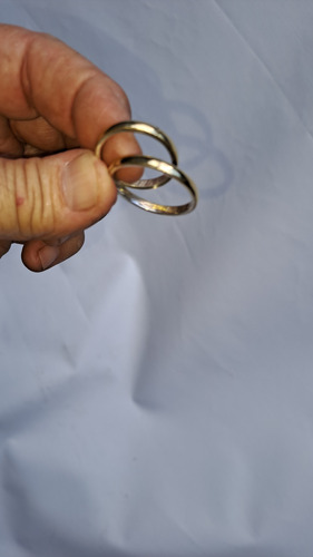 Alianza Matrimonial Plata Y Oro Usada Amarillo 19 (Usado)