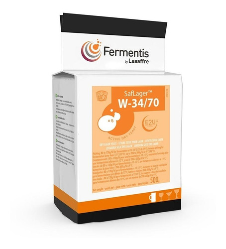 Imagen 1 de 3 de Levadura Fermentis Saflager W34/70 X 500 Gr